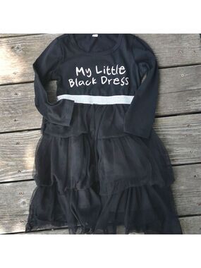 Girls "little black dress". Size 5.